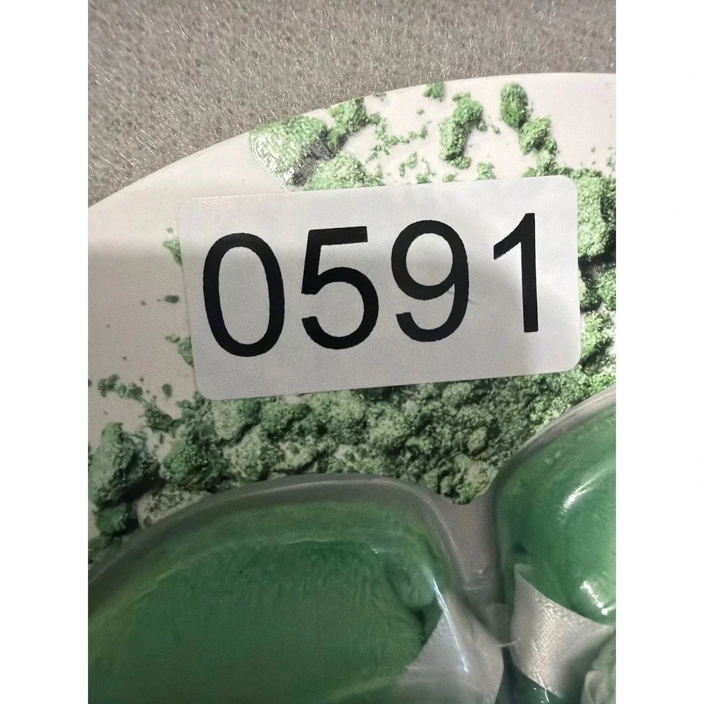 Olivia Rose 10 Piece Powder Puff Set 5 Large 5 Mini Green Makeup Applicators NEW